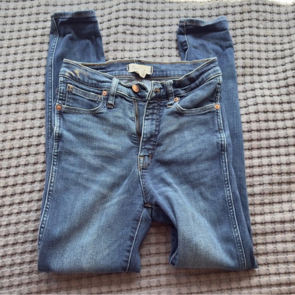 Madewell 10" High Rise Skinny Jeans, Size 27
